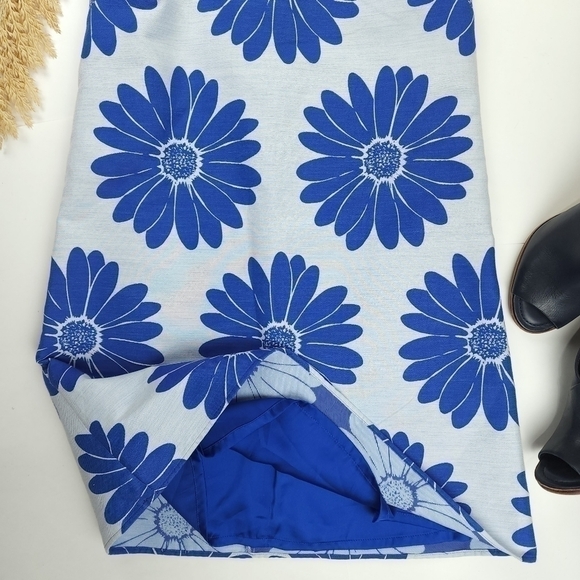 Anthropologie Hutck Blue Floral Halter Top Sleeveless Dress Sz S - Picture 8 of 16